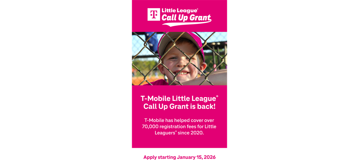 Little League Call Up Grant Returns January 15, 2026